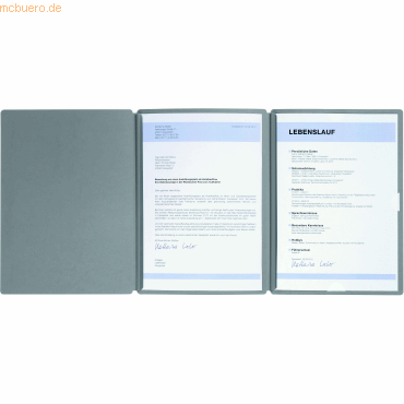 Pagna Bewerbungsmappe Spirit 3-teilig grau