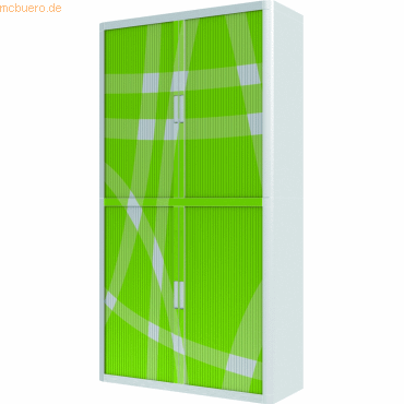 easyOffice Rollladenschrank easyoffice BxTxH 86x37,5x204cm Motiv Grafi