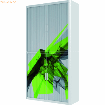 easyOffice Rollladenschrank easyoffice BxTxH 86x37,5x204cm Motiv Grafi