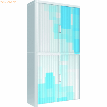 easyOffice Rollladenschrank easyoffice BxTxH 86x37,5x204cm Motiv geome