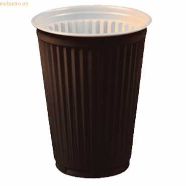Papstar Thermobecher 0,18l automatengngig PS braun/wei VE=100 Stck