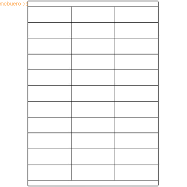 Papyrus Etiketten Jac Print Office allround 70x25 mm wei VE=6600 Stc