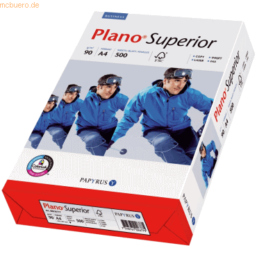 Papyrus Multifunktionspapier PlanoSuperior A4 90 g/qm wei VE=500 Blat