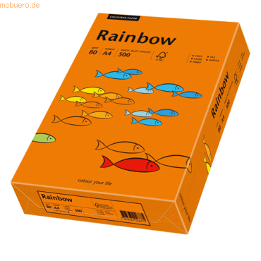 Papyrus Kopierpapier Rainbow Intensiv A4 80g/qm VE=500 Blatt intensivo