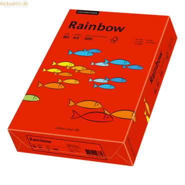 Papyrus Kopierpapier Rainbow Intensiv A4 80g/qm VE=500 Blatt intensivr