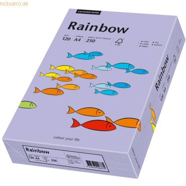 Papyrus Multifunktionspapier Rainbow A4 120 g/qm violett VE=250 Blatt