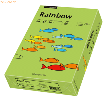 Papyrus Kopierpapier Rainbow Intensiv A4 80g/qm VE=500 Blatt grn
