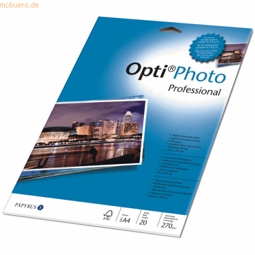 10 x Papyrus Foto-Papier OptiPhoto Professional A4 270 g/qm hochglnze