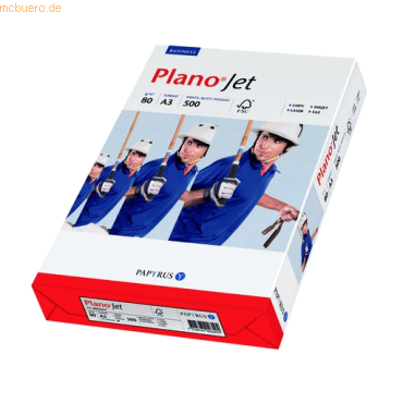 5 x Papyrus Multifunktionspapier PlanoJet A3 80 g/qm wei VE=500 Blatt