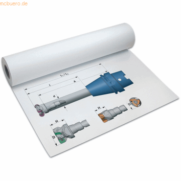 Papyrus Plotterpapier DigitalJet matt 61cmx45m 90g/qm wei