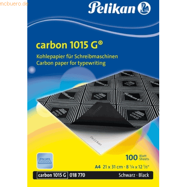Pelikan Kohlepapier A4 100 Blatt schwarz