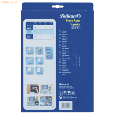 Pelikan Fotopapier Superior A4 240g/qm VE= 20 Blatt