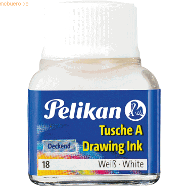 Pelikan Tusche A 18 wei 10ml