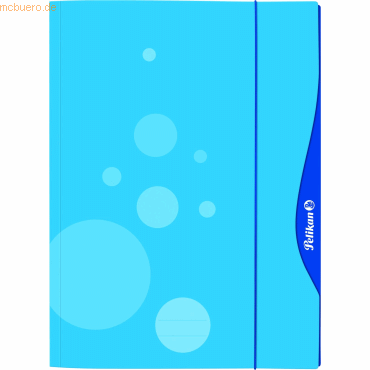 5 x Pelikan Sammelmappe A4 Hochglanzkarton 380 g/qm blau