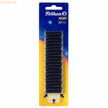 10 x Pelikan Tintenpatronen 4001 Vorratspackung knigsblau Blister Inh