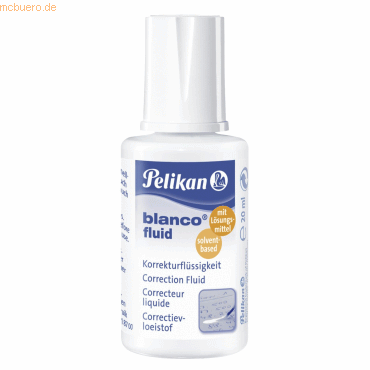 10 x Pelikan Korrekturfluid blanco 20ml weiß