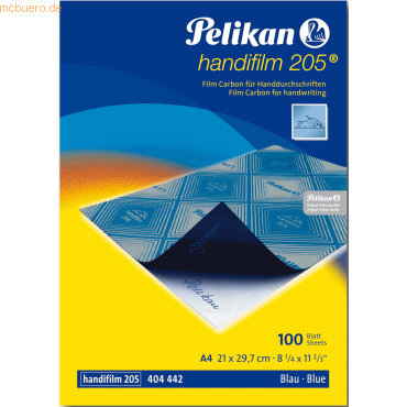 Pelikan Handifilm 205 A4 10 Blatt blau
