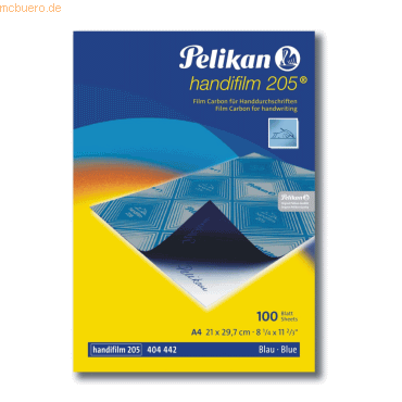 Pelikan Handdurchschreibepapier Handifilm 205 A4 100 Blatt blau