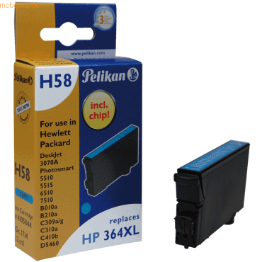 Pelikan Tintenpatrone kompatibel mit HP D5460 (364XL) cyan