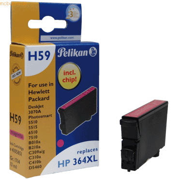 Pelikan Tintenpatrone kompatibel mit HP D5460 (364XL) magenta