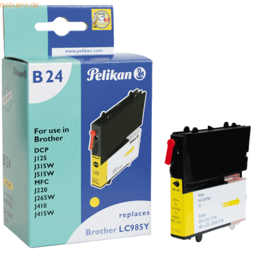 Pelikan Tintenpatrone kompatibel mit Brother LC985 7ml yellow