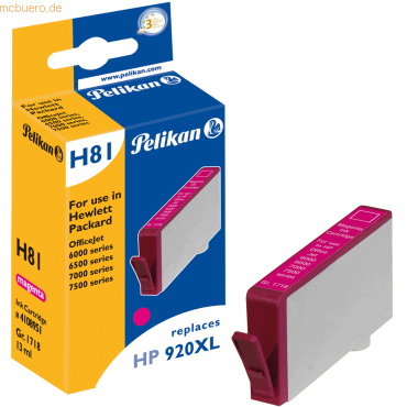 Pelikan Tintenpatrone kompatibel mit HP920XL magenta 13ml