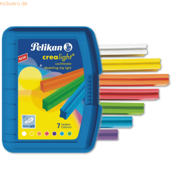 Pelikan Knetebox Crealight 222/7 7 Farben blau