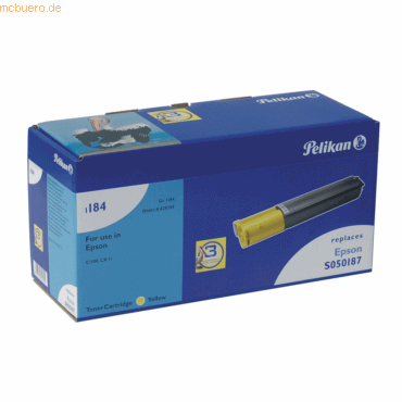 Pelikan Toner-Kit kompatibel mit Epson C13S050187 incl. Chip yellow