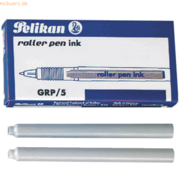 10 x Pelikan Tintenrollerpatrone Roller Pen ink GRP/5 blau