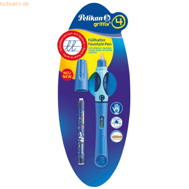 Pelikan Fllhalter Griffix 4 bluesea/blau P2BSR fr Rechtshnder