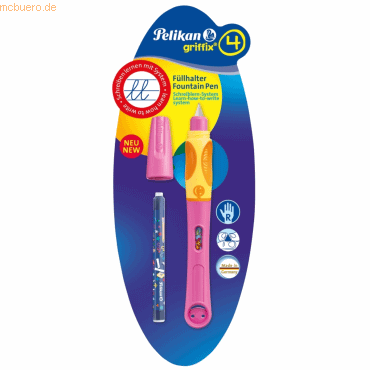 Pelikan Fllhalter Griffix 4 berry/pink P2BER fr Rechtshnder