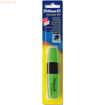 8 x Pelikan Textmarker 490 leuchtgrn Blister