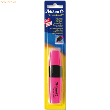 8 x Pelikan Textmarker 490 leuchtrosa Blister