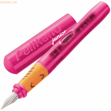 Schulfüller Pelikano Junior P68 Linkshänder pink transzulent