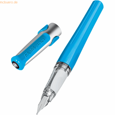 8 x Pelikan Schulfller Pelikano P480 A sortiert + 2 Tintenpatronen GT