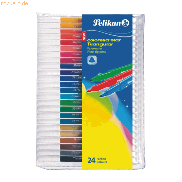 Pelikan Fasermaler Colorella Star Triangular C303/24 24 Farben