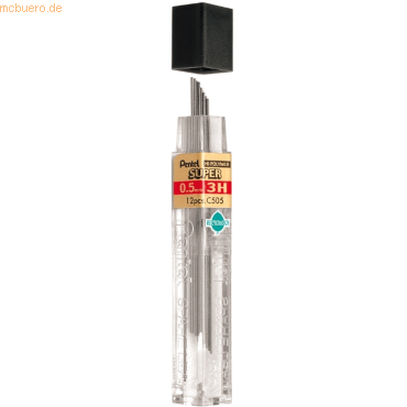 12 x Pentel Feinminen Hi-Polymer 0,5mm 3H VE=12 Stck