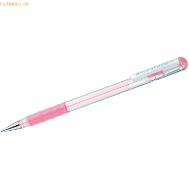 12 x Pentel Geltintenroller Hybrid Gel Grip Pastell 0,4mm pink