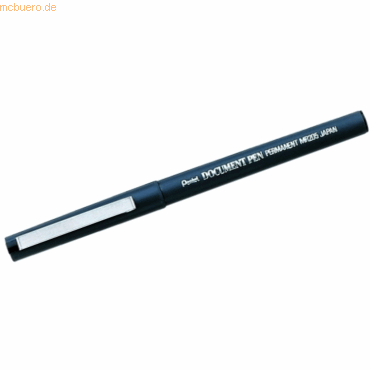 12 x Pentel Tintenroller Document Pen 0,25mm schwarz