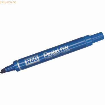 12 x Pentel Permanentmarker 1,5-5,5mm Keilspitze blau