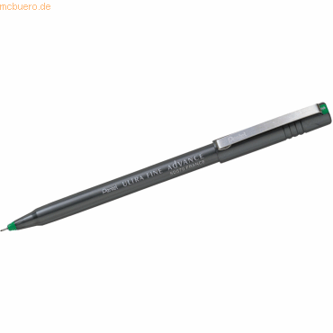 12 x Pentel Faserschreiber Ultra Fine Advance 0,6mm grün