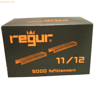 Regur Flachdrahtklammer Typ 1111/12 mm verzinkt VE=5000 Stück