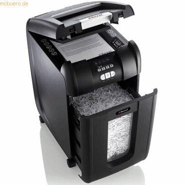 Rexel Aktenvernichter Auto 300X Partikelschnitt 4x40mm schwarz
