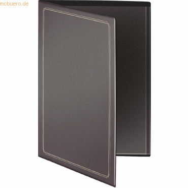 RNK Urkundenmappe mit Einstecktasche und Sichthlle A4 metallic grau
