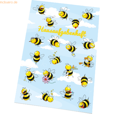 RNK Hausaufgabenheft Crazy Bees A5 48 Blatt