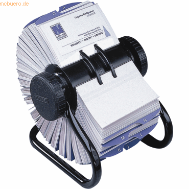 Rolodex Visitenkartenrollkartei fr 400 Karten bis 57x102mm schwarz