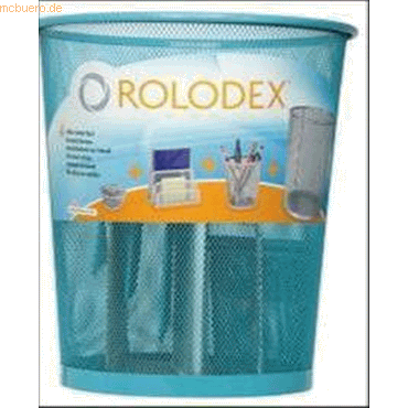 Rolodex Schreibtisch-Starterset Mesh 4 Teile Metall blau