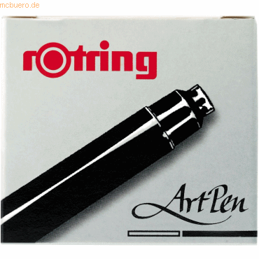 Rotring Tintenpatrone Art Pen schwarz VE=6 Stck