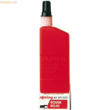 Rotring Tusche Flasche 23ml rot