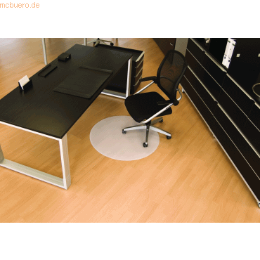BSM Bodenschutzmatte fr Hartbden 60cm milchig/transparent rund